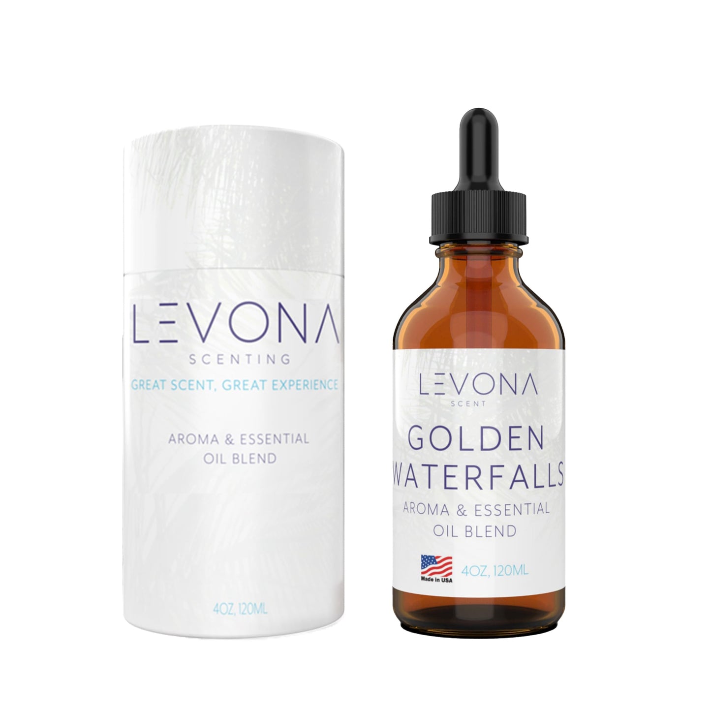 Levona Scent Essential Oils - Home, Hotel & Office Diffuser Oil | Golden Waterfalls 120ml
