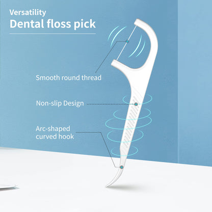 LIAMOSS Dental Floss Dispenser - 308-Count Auto Pop-Up Organizer for Adults