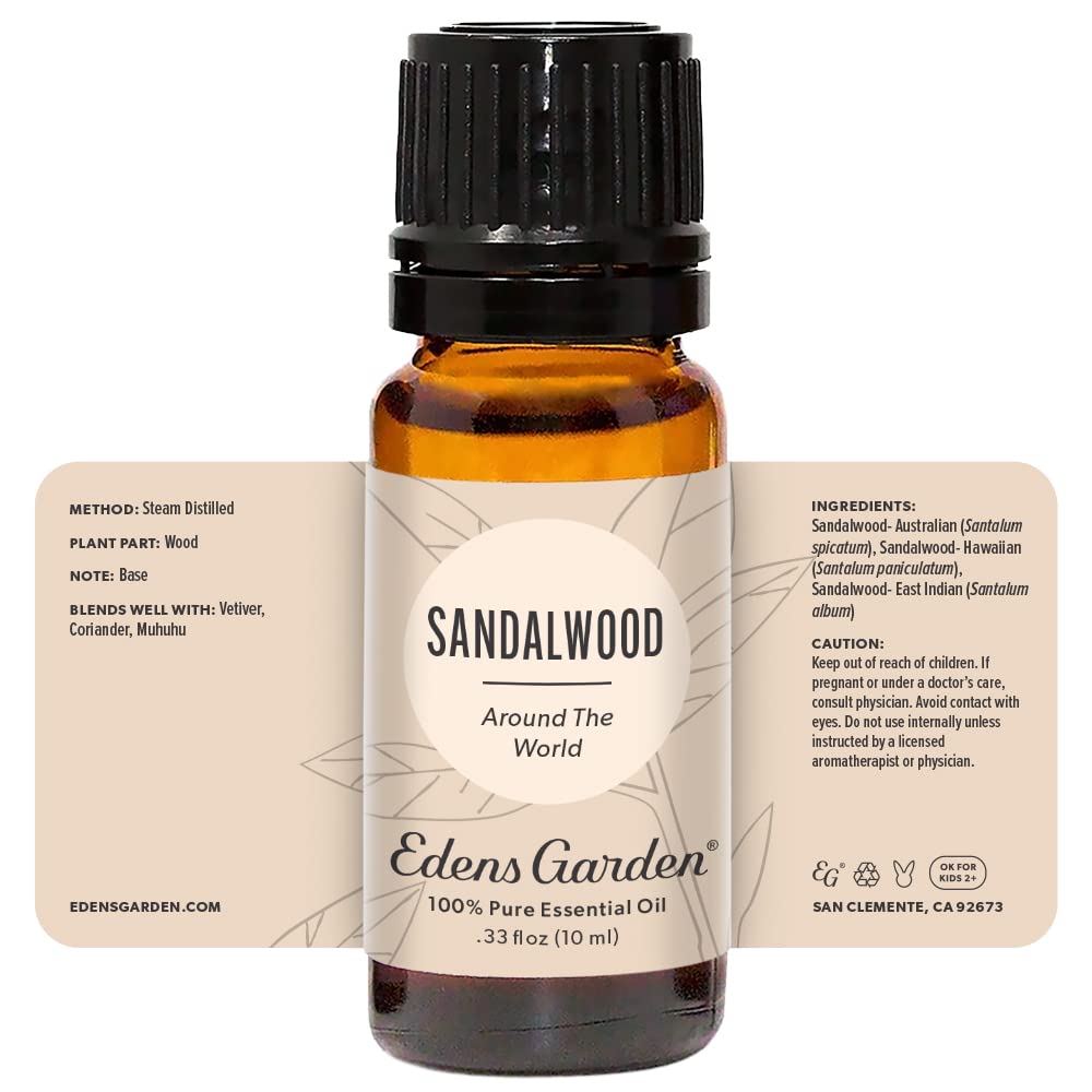 Edens Garden Sandalwood Around The World Essential Oil – 10 ml, 100% Pure