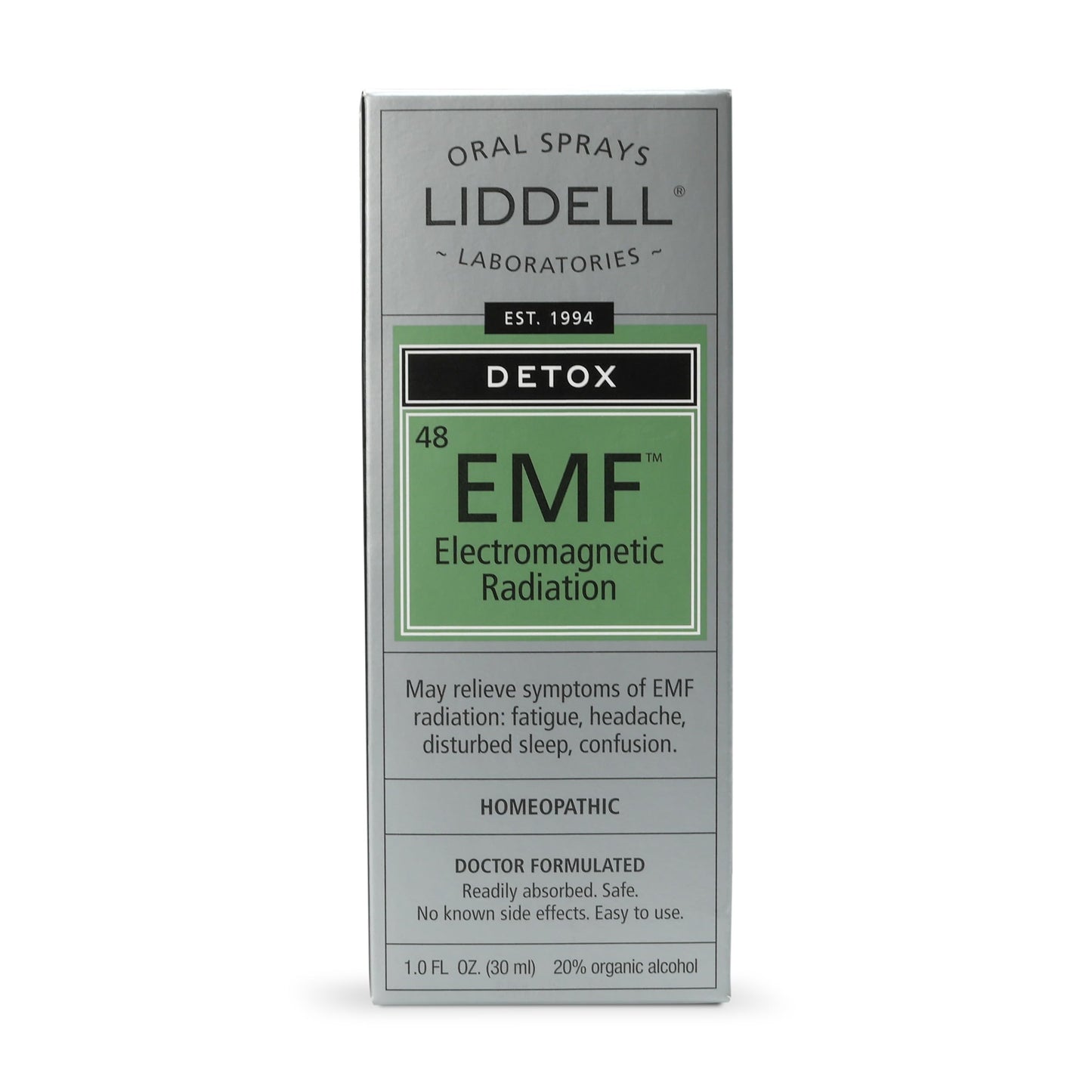 Liddell Homeopathic Anti-Tox EMF Relief Spray - 1 oz (Pack of 2) | Made in USA