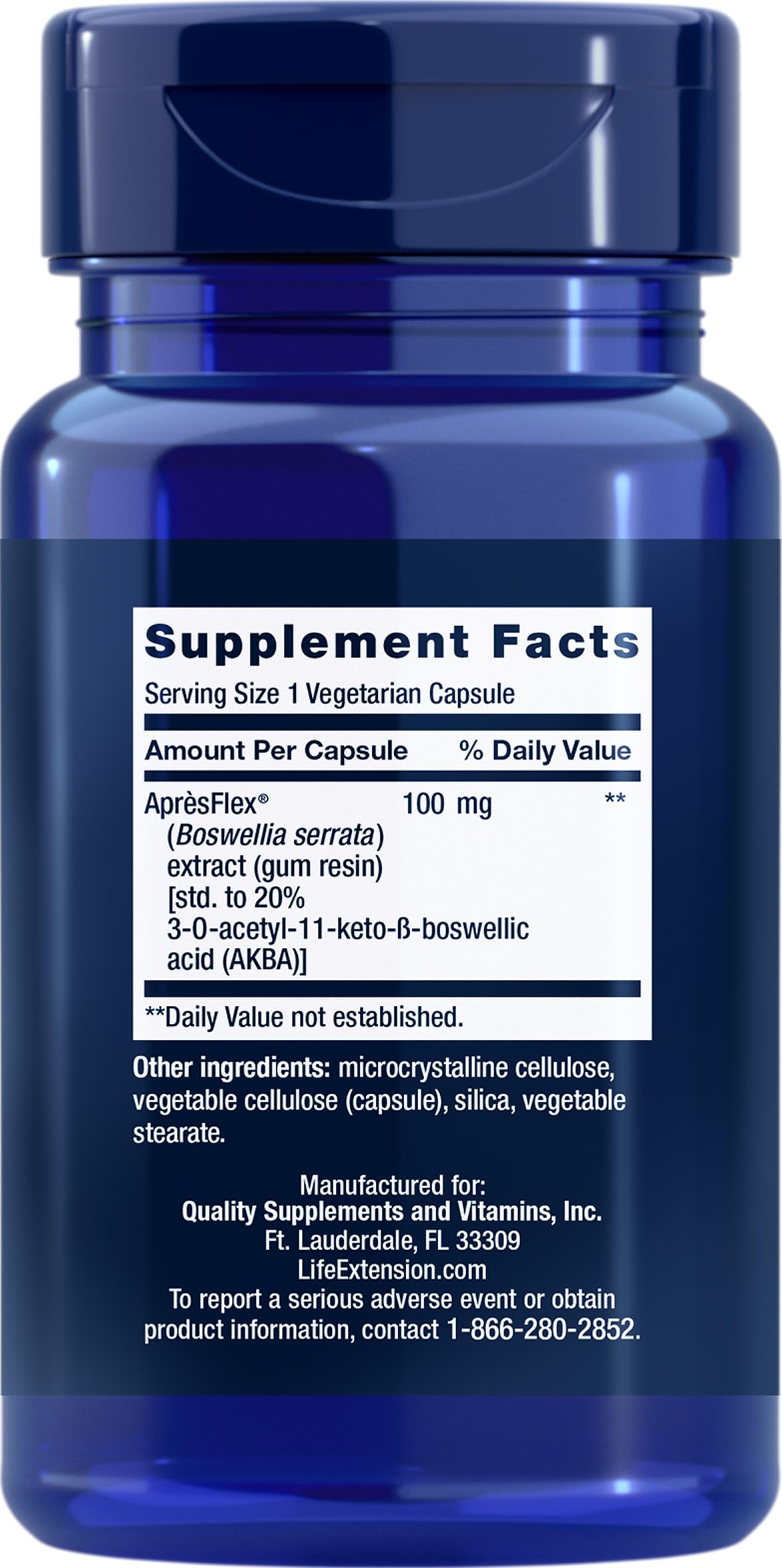 Life Extension 5-LOX Inhibitor with AprèsFlex 100 mg – 60 Vcaps (Pack of 3)