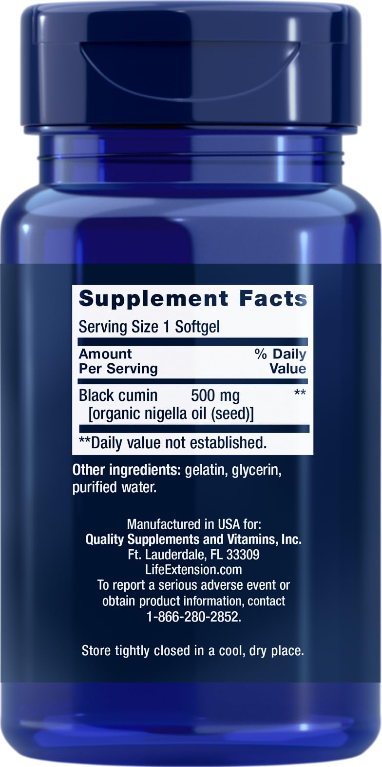 Life Extension Black Cumin Seed Oil 60 Softgels (Pack of 2) – Immune Support