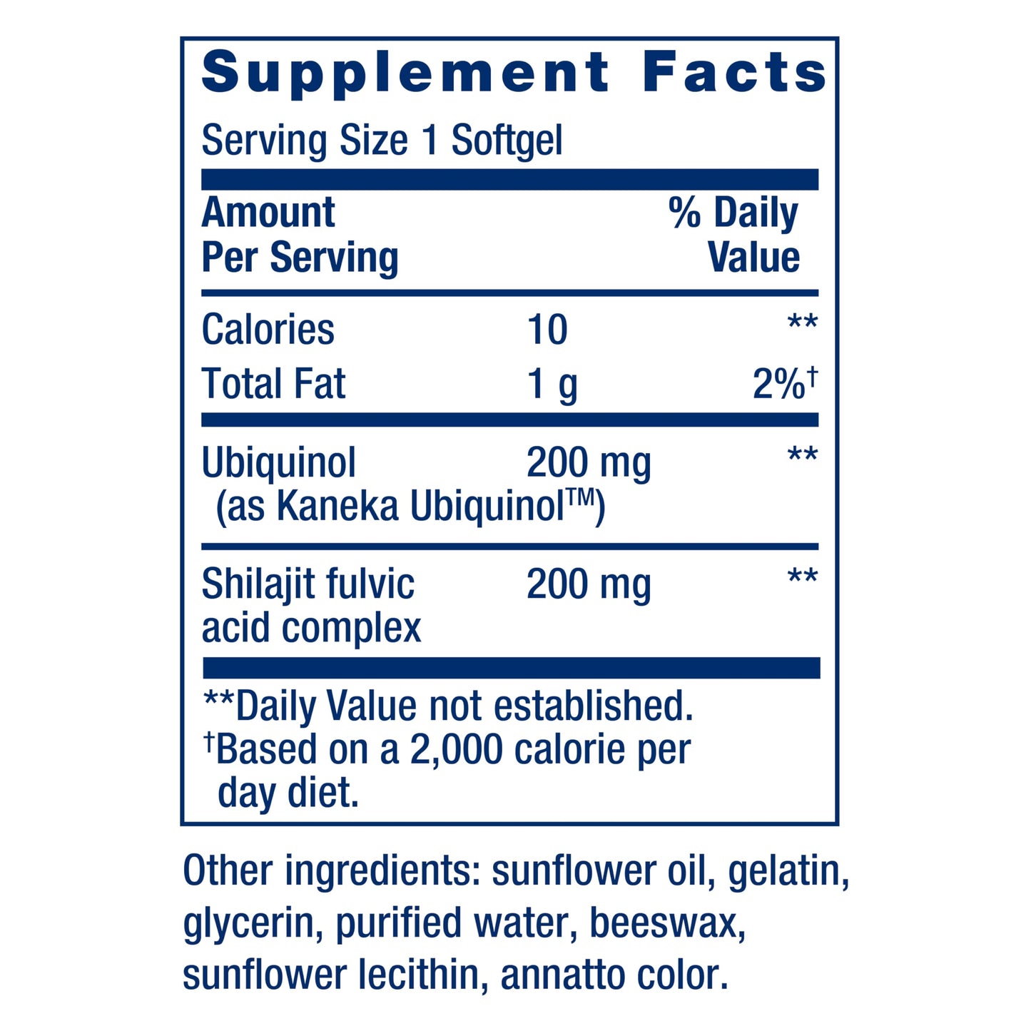 Life Extension Super Ubiquinol CoQ10 with Shilajit – 200 mg, Enhanced Mitochondrial Support | Gluten-Free, Non-GMO