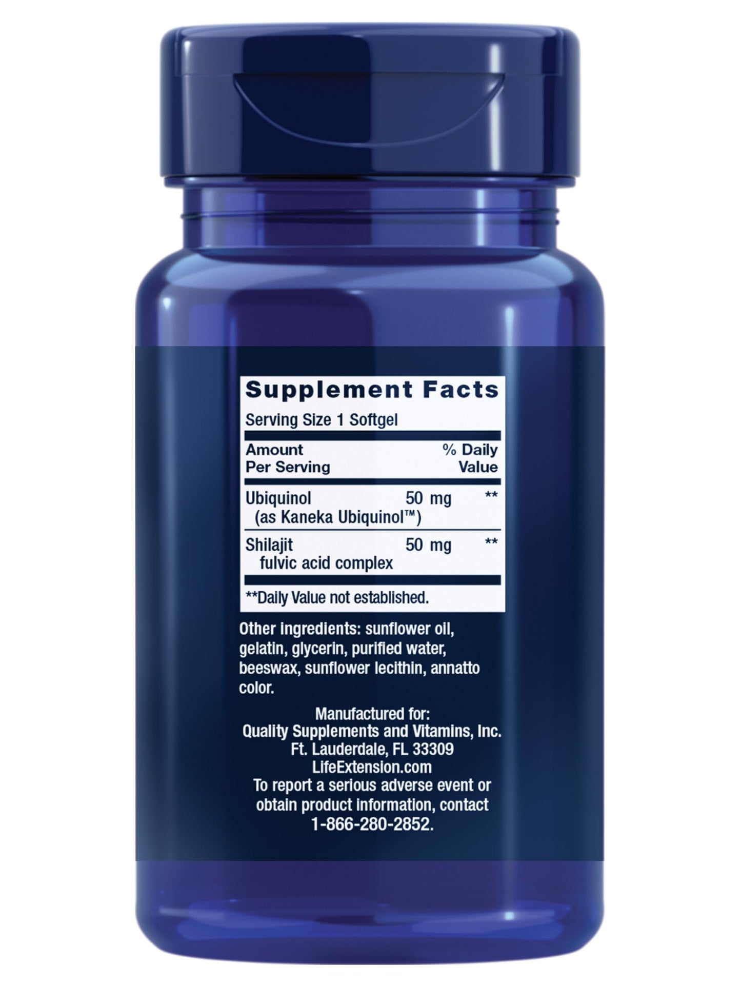 Life Extension Super Ubiquinol CoQ10 with Enhanced Mitochondrial Support – 50 mg, Non-GMO, Gluten-Free, 100 Softgels