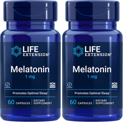 Life Extension Melatonin 1 mg | Restful Sleep & Immune Support | Gluten-Free, Non-GMO