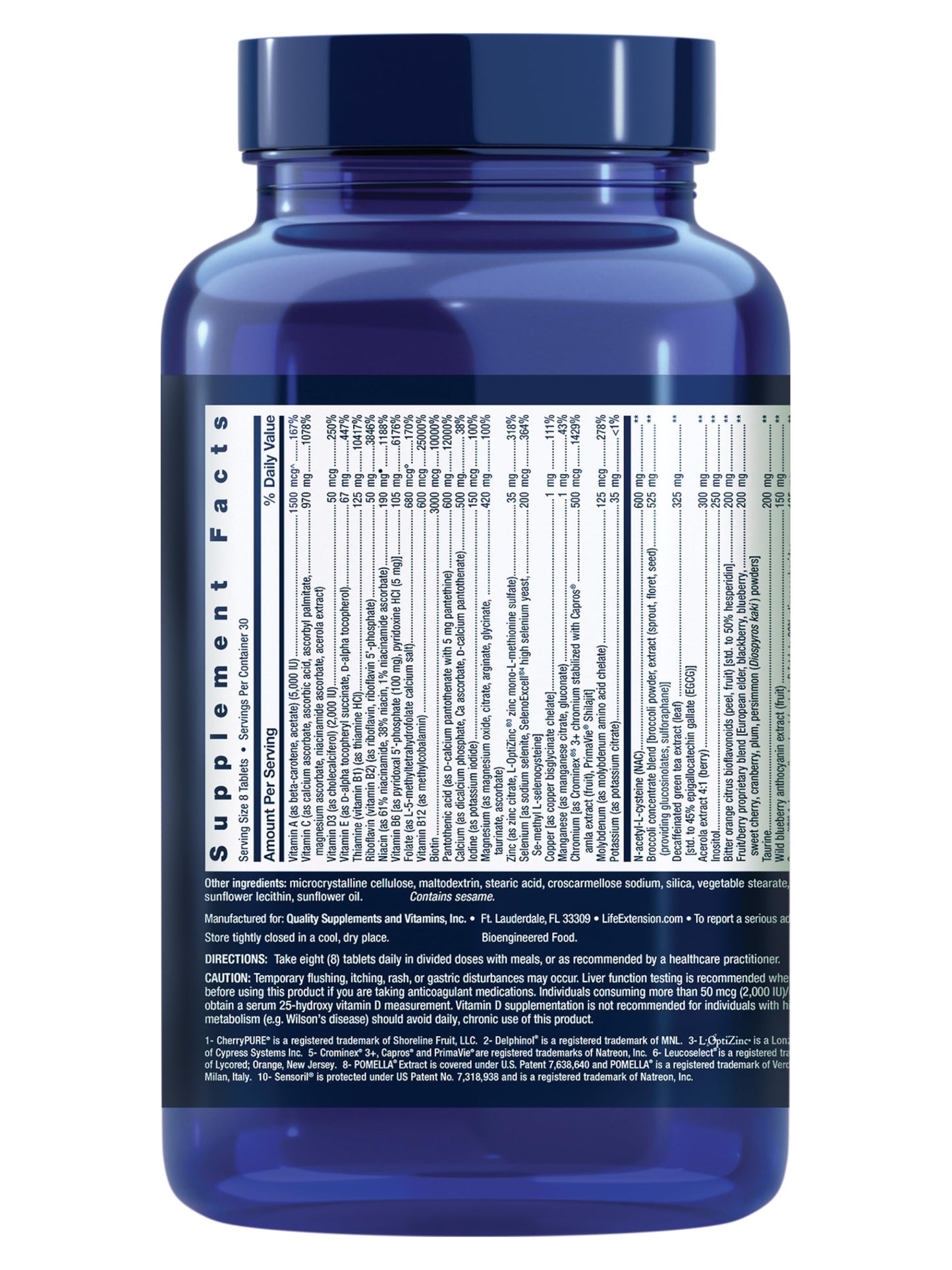 Life Extension Mix Tablets – High-Potency Multi-Nutrient Formula for Whole-Body Health (Gluten-Free, 240 Tablets)