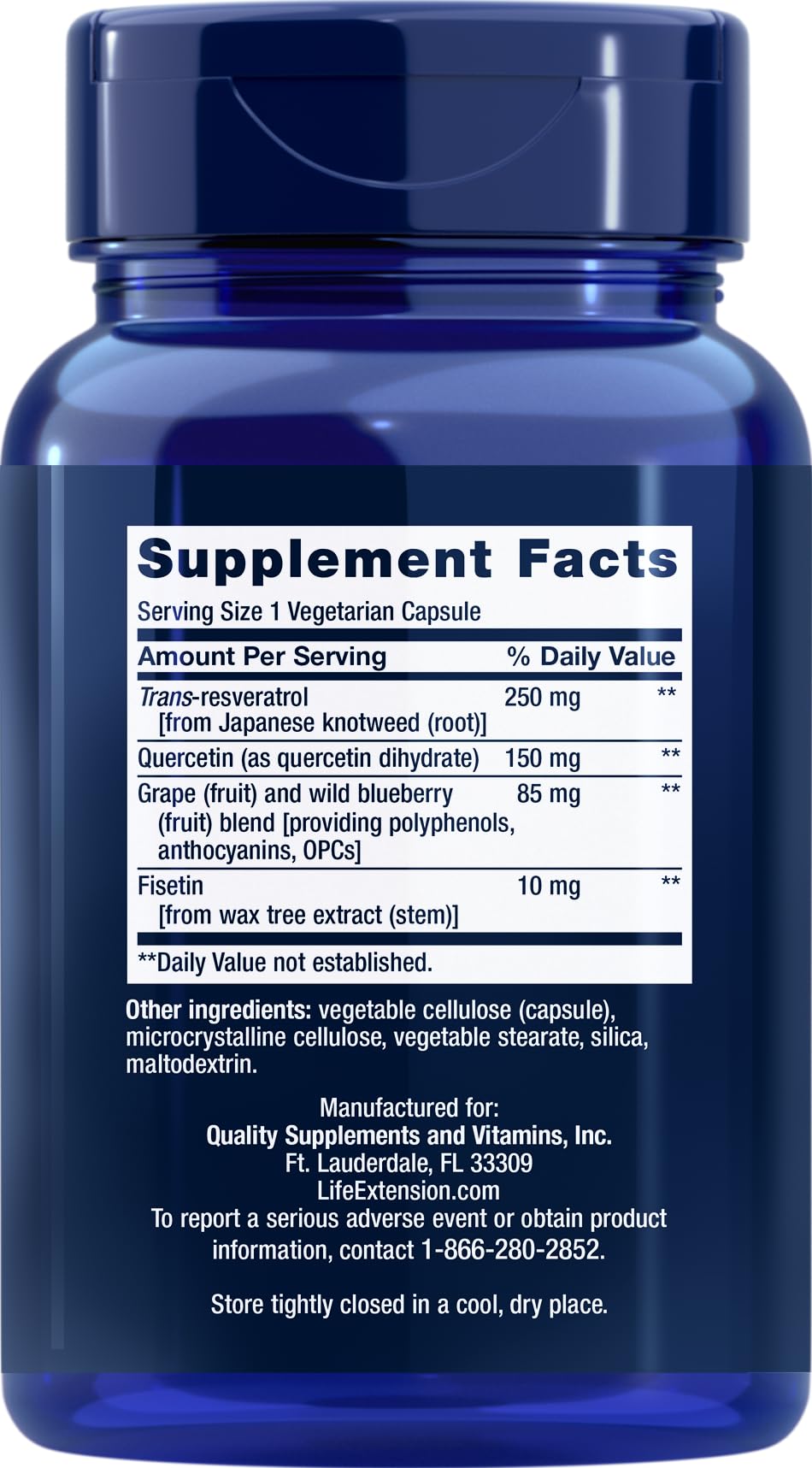 Life Extension Optimized Resveratrol, 90 Veg Caps (Pack of 2)