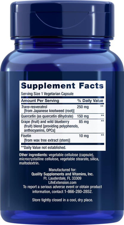 Life Extension Optimized Resveratrol, 90 Veg Caps (Pack of 2)