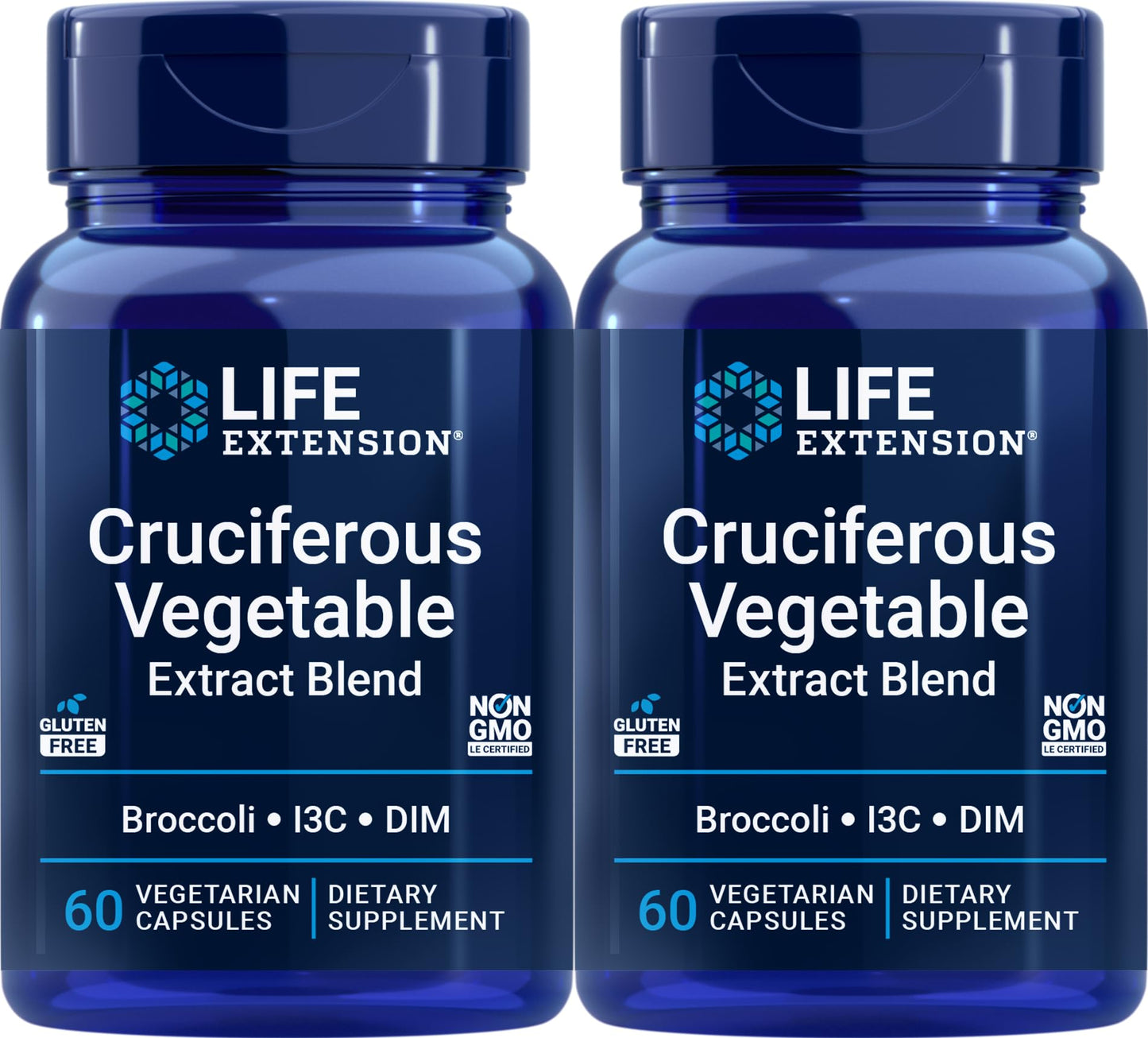 Life Extension Triple Action Cruciferous Vegetable Extract – 2-Pack, 60 Vegetarian Capsules