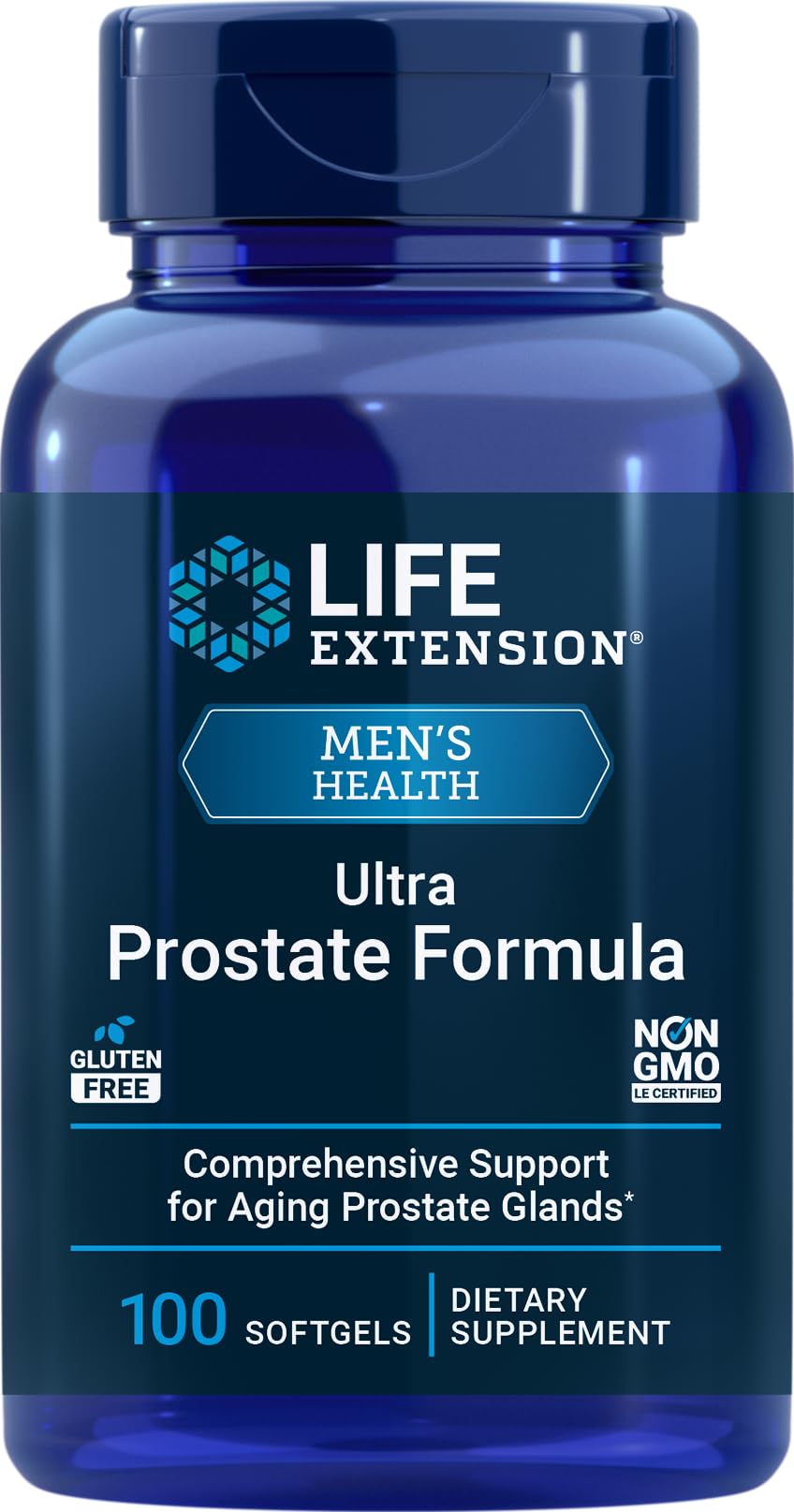 Life Extension Ultra Prostate Formula – 100 Softgels for Prostate Support | Non-GMO