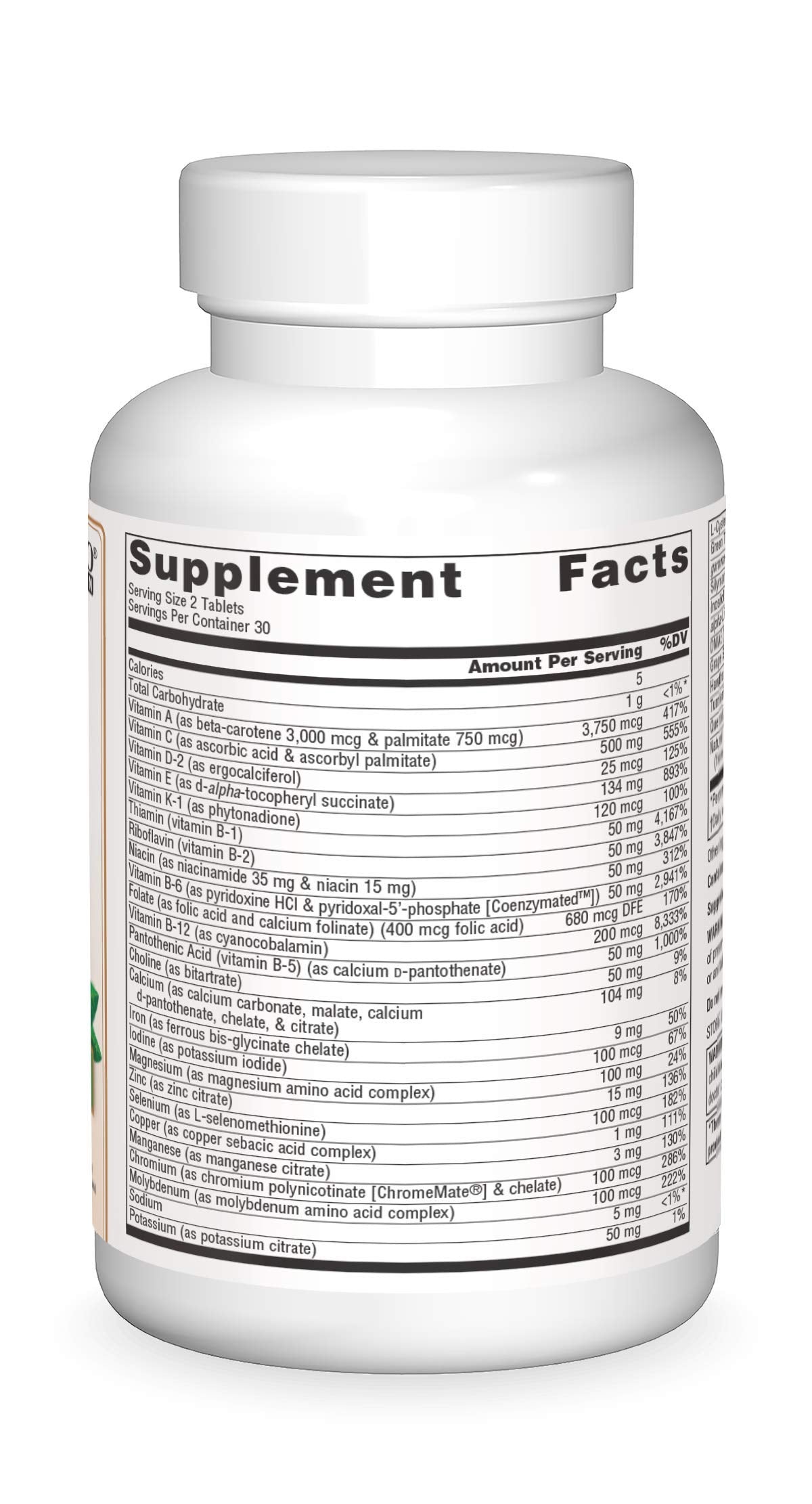 Source Naturals Life Force Vegan Multiple – 60 Tablets | All-Vegan Multivitamin