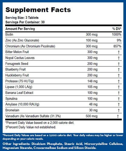 LifeSource Vitamins Pancreas Health - 18 All-Natural Synergistic Ingredients for Pancreas Support