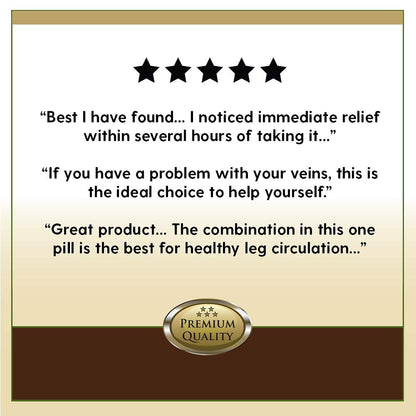 LifeTime Vein Support Diosmin Complex - 450 mg Diosmin, Horse Chestnut & Butcher's Broom, 60 Caps