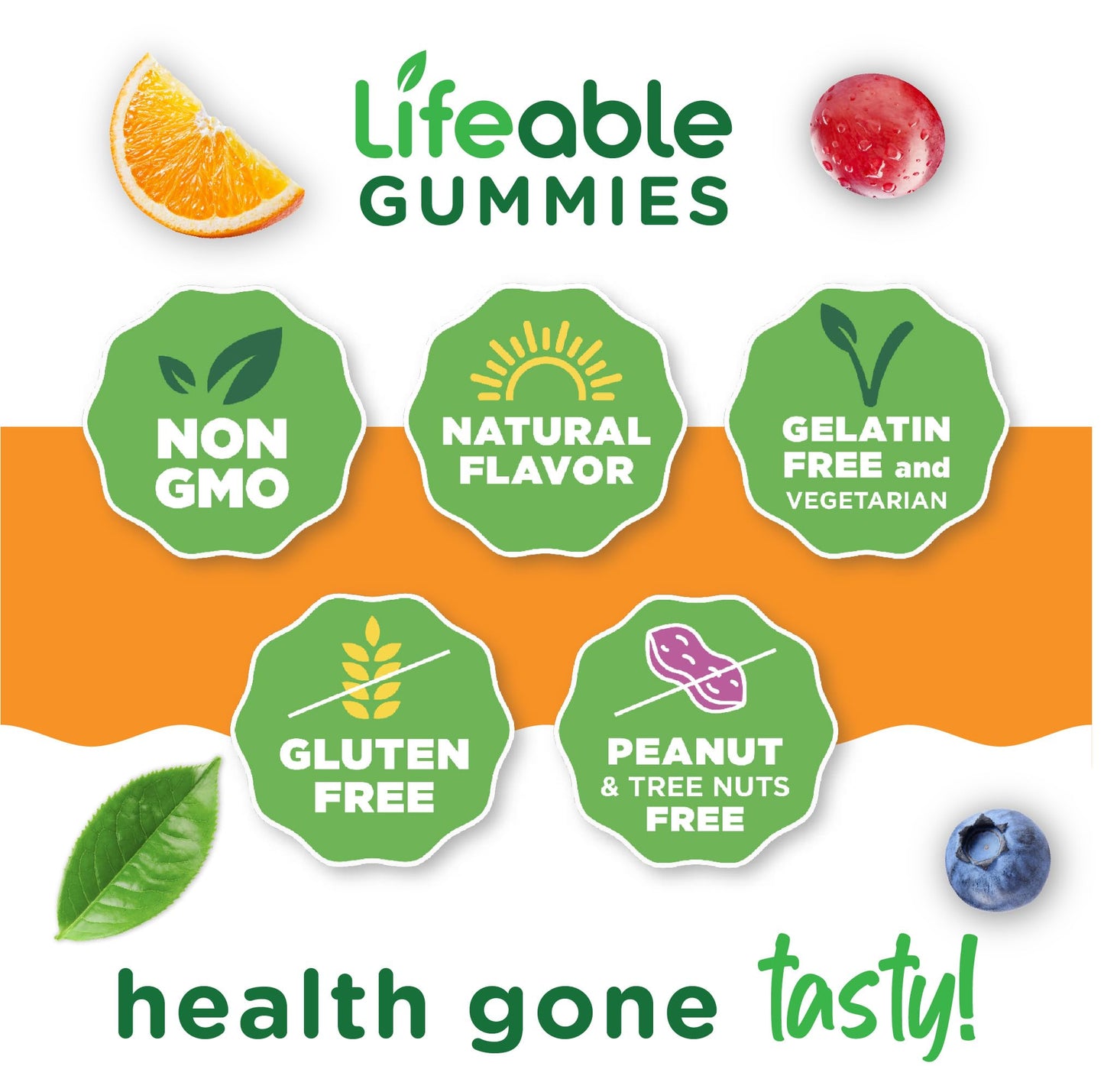 Lifeable Cranberry Gummies for Women – 60 Count | 25,000 mg Equivalent