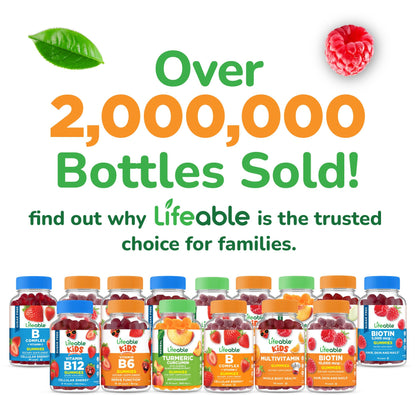 Lifeable Lutein and Zeaxanthin Gummies | Great Tasting Lutein and Zeaxanthin Supplements for Eyes | Vegan and Non GMO Eye Health Gummies | 60 Count