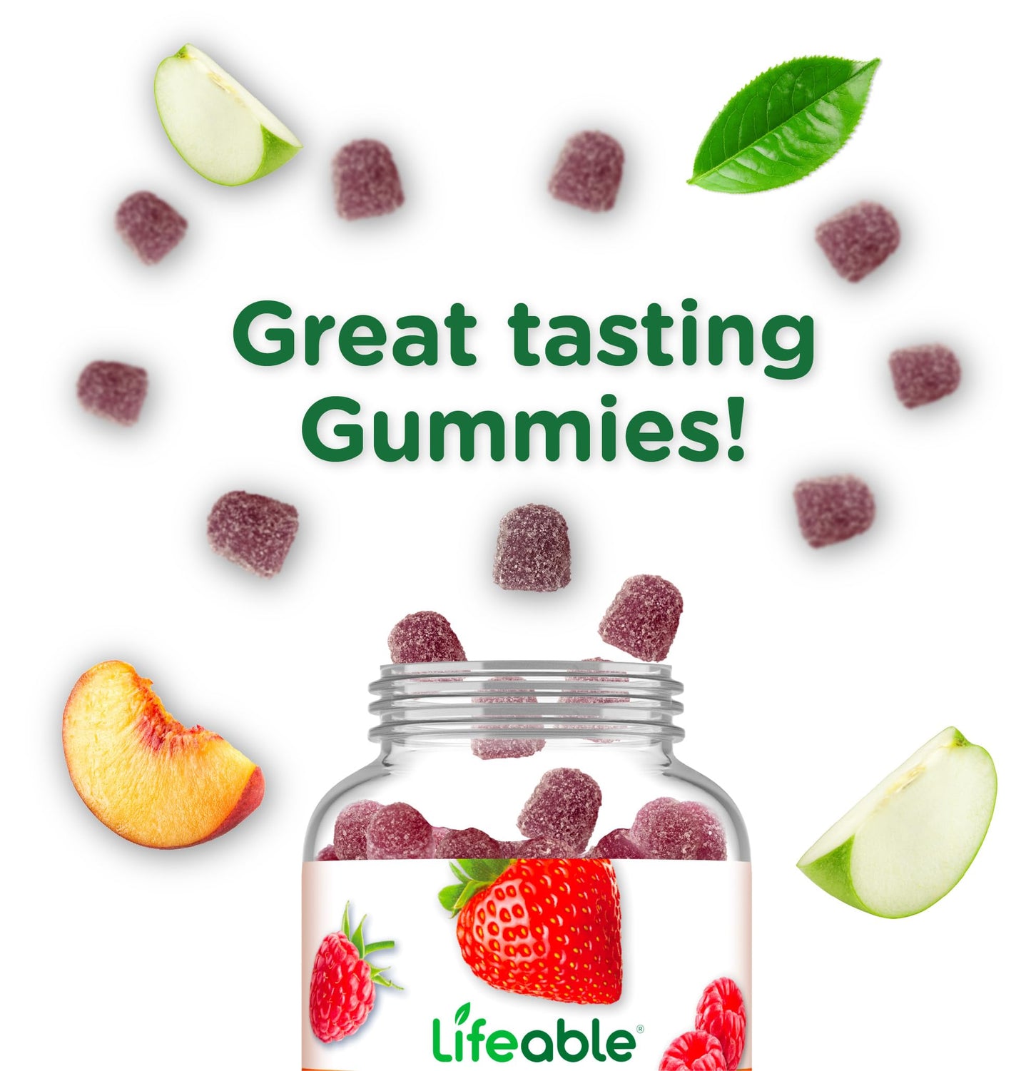 Lifeable Lutein and Zeaxanthin Gummies | Great Tasting Lutein and Zeaxanthin Supplements for Eyes | Vegan and Non GMO Eye Health Gummies | 60 Count