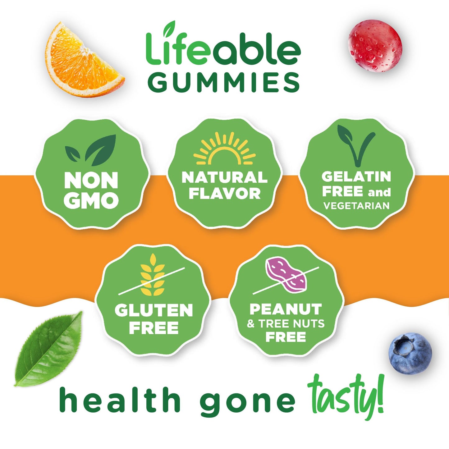 Lifeable Moringa Gummies for Adults – 4000mg Moringa Extract | 60 Gummies