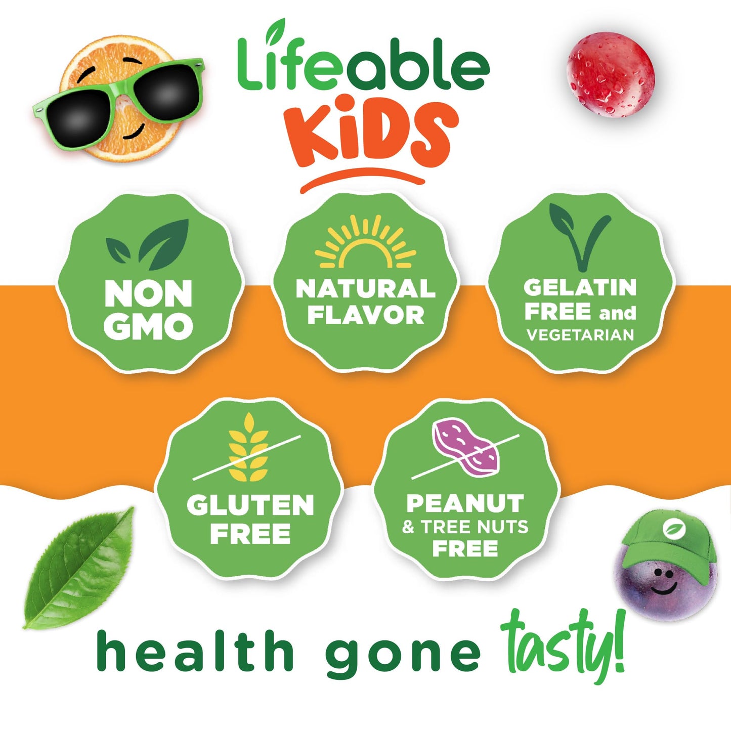 Lifeable Prebiotic Fiber Gummies for Kids – 5g Fiber, 90 Gummies | Digestive Health
