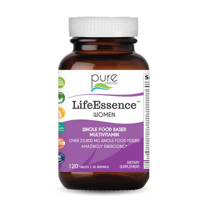 PURE ESSENCE LABS LifeEssence Women's Formula – World's Most Energetic Master Multi (120 Tablets)