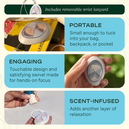 Lifelines Grounding Stone & Oil Gift Set – Fidget Gift for All Ages