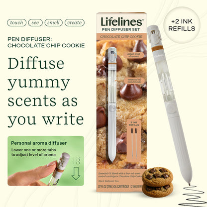 Lifelines Pen Diffuser Set – Chocolate Chip Cookie Aromatherapy Pen