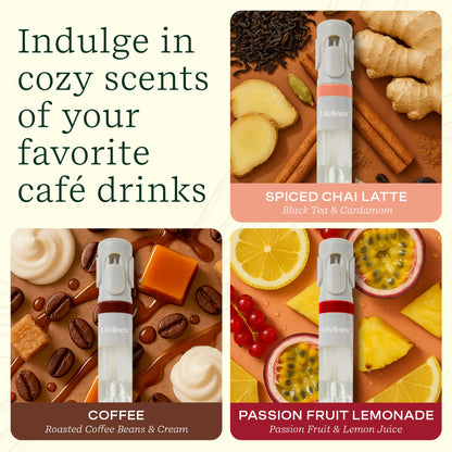 Lifelines Pen Diffuser Set – Coffeehouse 3-Pack | Aromatherapy Writing Pens