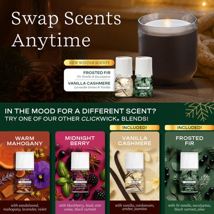 Lifelines Flameless Diffuser Winter Edition Gift Set – 2 ClickWick Blends