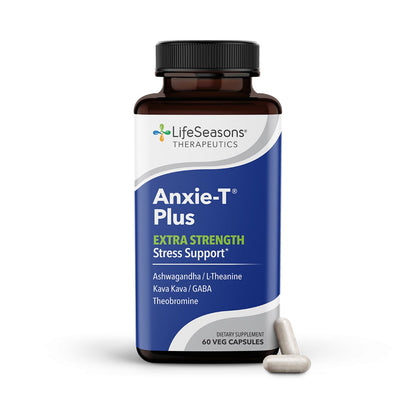 LifeSeasons Anxie-T Plus - Extra Strength Stress Relief Supplement for Calm Mood & Focus