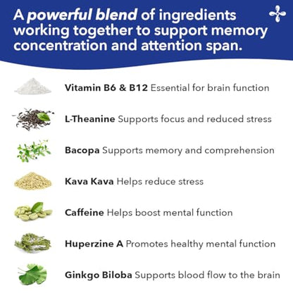 LifeSeasons Focus-R | Concentration Support Supplement (60 Capsules)