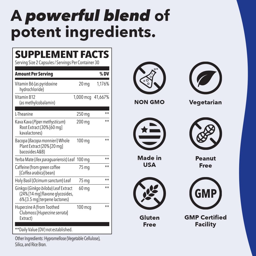 LifeSeasons Focus-R | Concentration Support Supplement (60 Capsules)