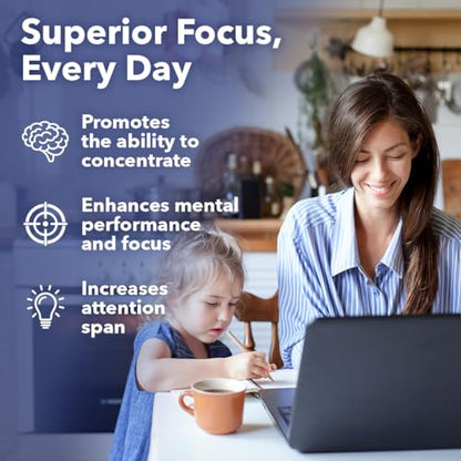 LifeSeasons Focus-R | Concentration Support Supplement (60 Capsules)