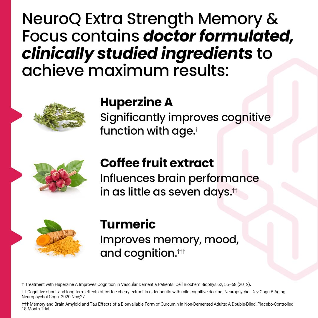 LifeSeasons NeuroQ Memory & Focus Extra Strength — Cognitive Support