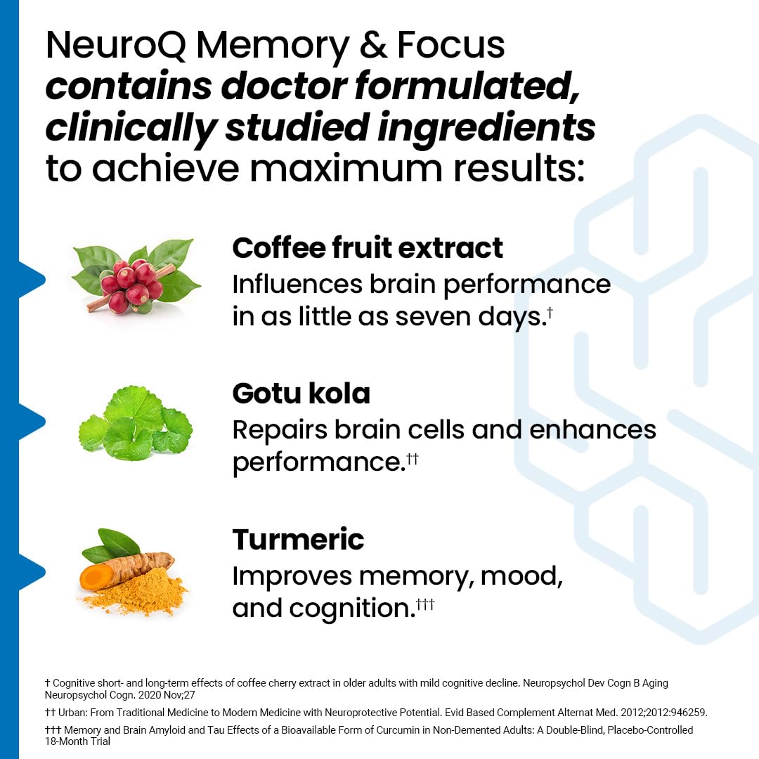 LifeSeasons NeuroQ Memory & Focus – 2-Pack Brain Support (120 capsules)