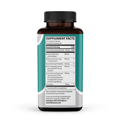 LifeSeasons Stem Boost-R - Stem Cell Support with Antioxidants - 120 Capsules
