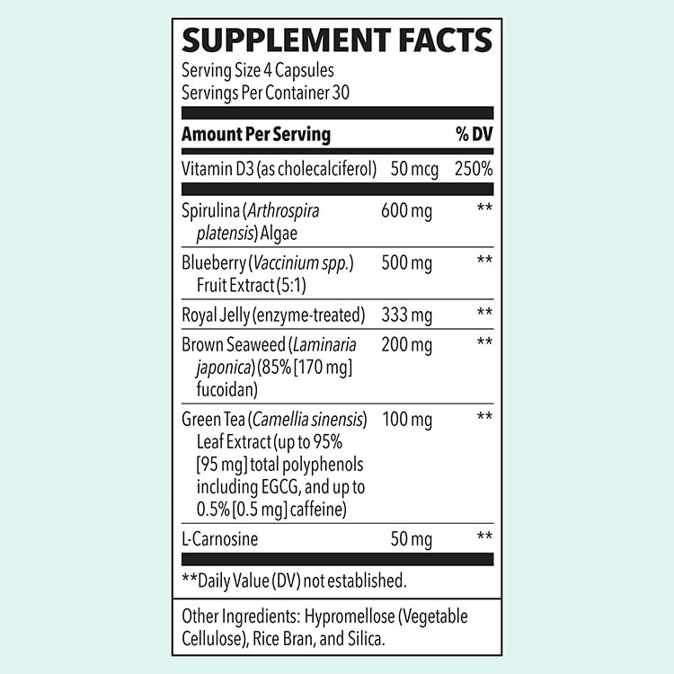 LifeSeasons Stem Boost-R - Stem Cell Support with Antioxidants - 120 Capsules