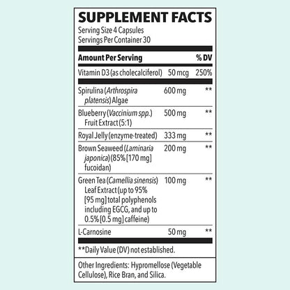LifeSeasons Stem Boost-R - Stem Cell Support with Antioxidants - 120 Capsules