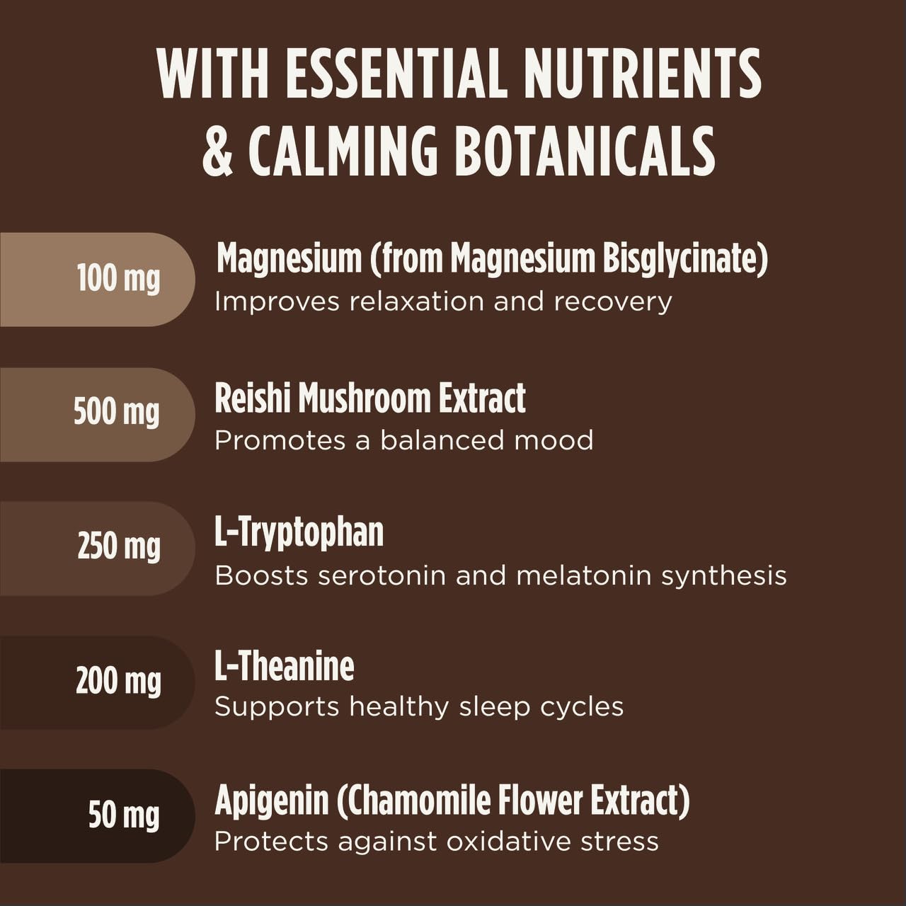 LIFESTACKS Calm Evening Tonic Sleep Powder – Cinnamon-Cocoa Nighttime Drink Mix