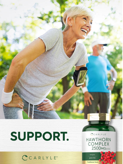 Carlyle Hawthorn Berry Complex 2500mg Capsules – 120 Count | Non-GMO & Gluten Free