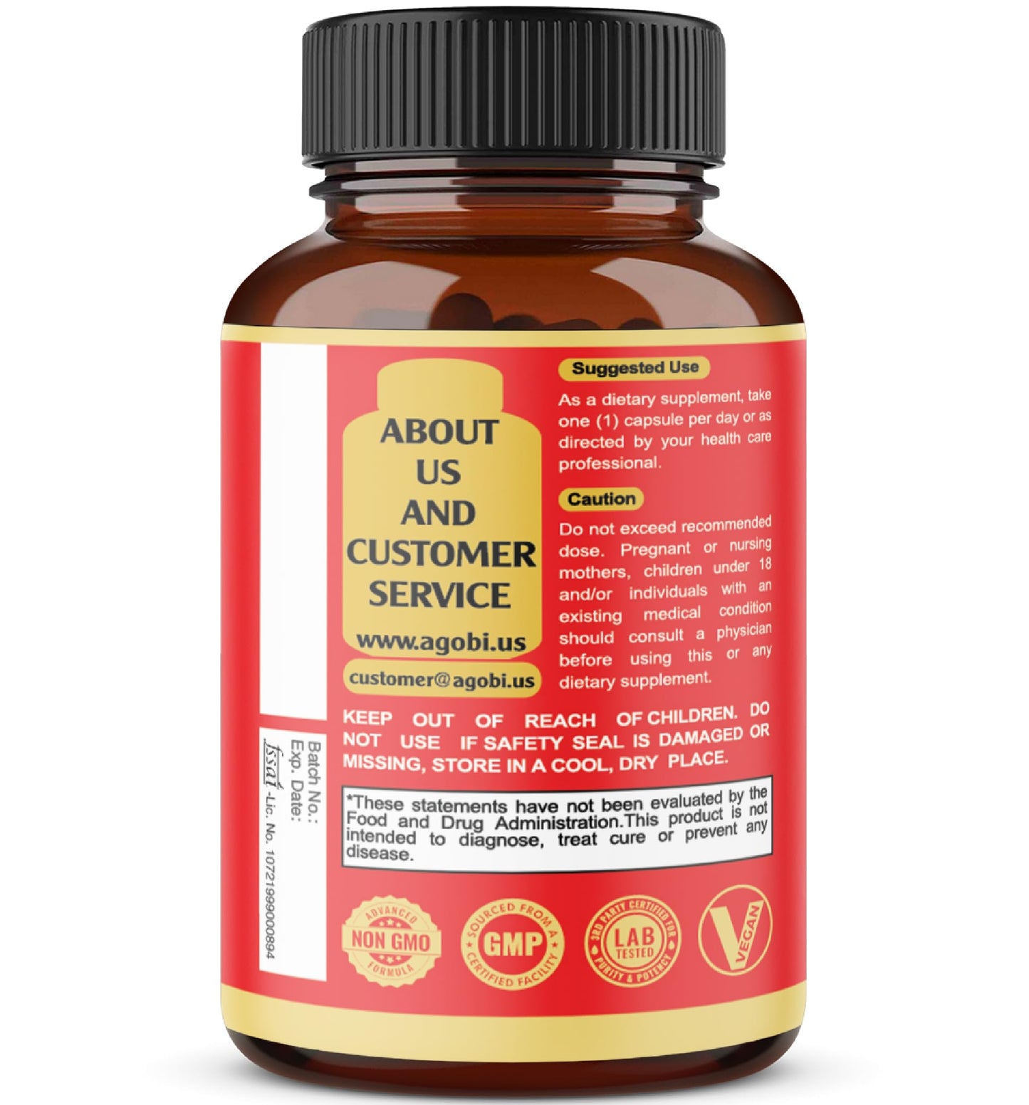 Premium Saw Palmetto Capsules with Ashwagandha, Turmeric & More | 90 Capsules (3-Month Supply)