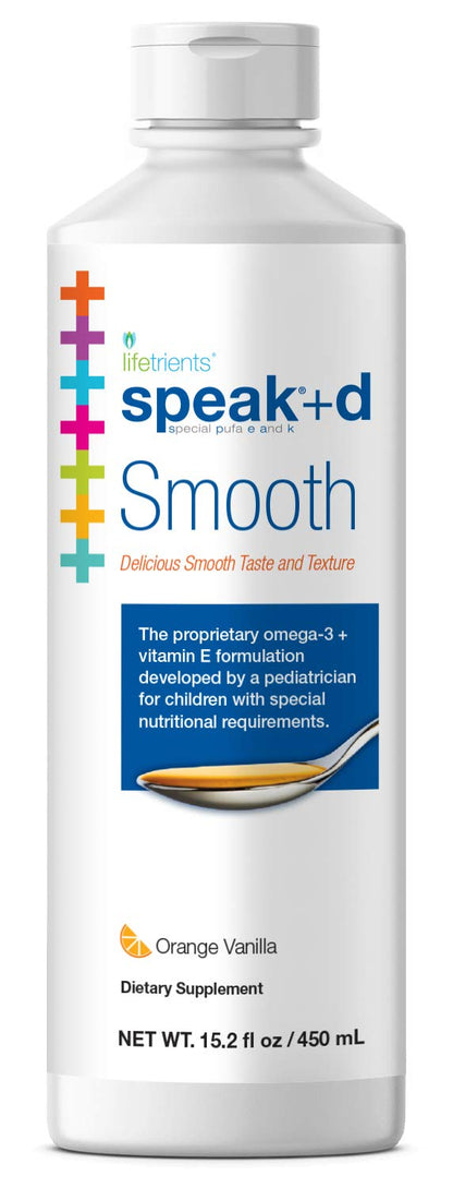 Lifetrients Speak+D Smooth Orange Vanilla – 15.2 oz | Pediatrician-Formulated Support for Children with Special Nutritional Needs