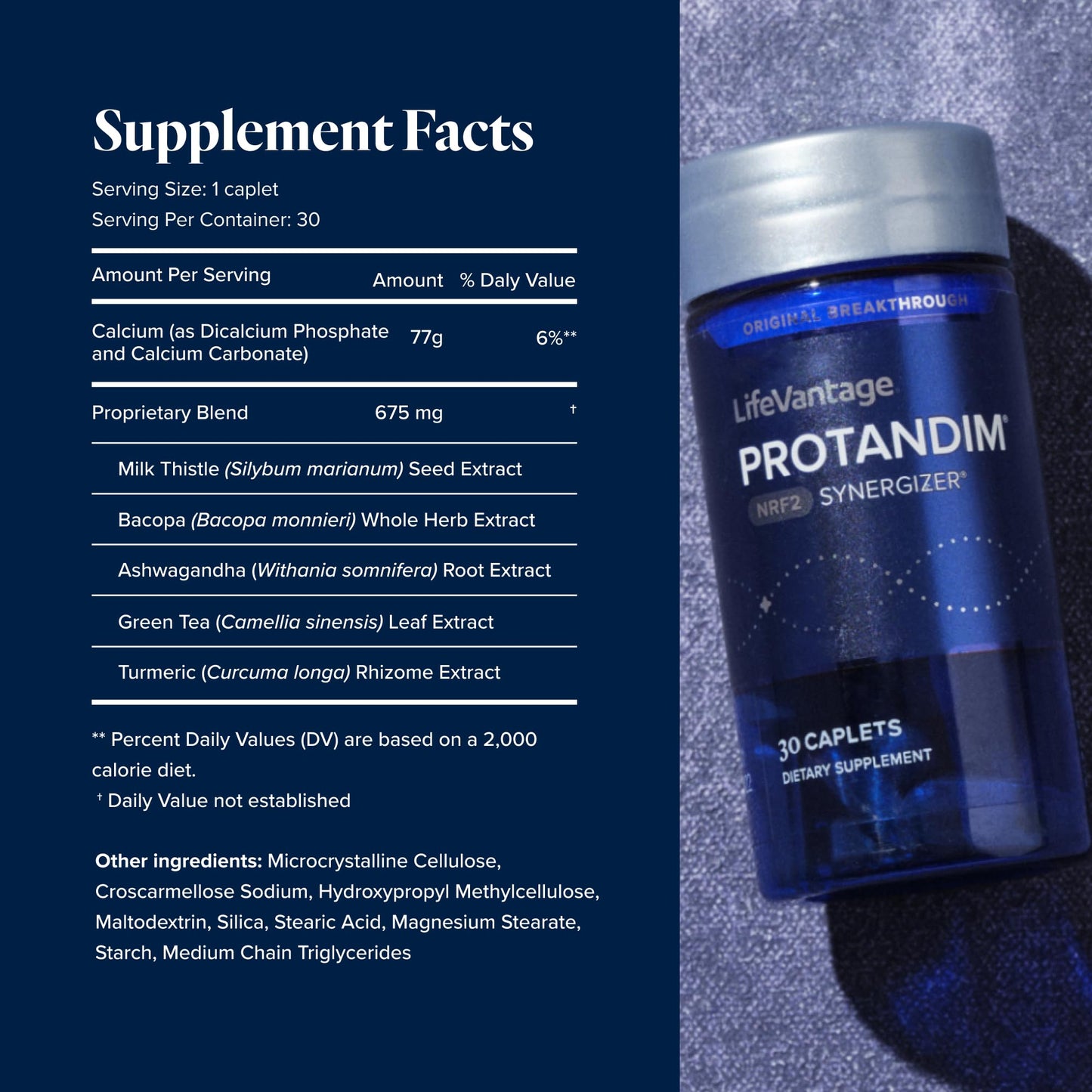 LifeVantage Protandim Nrf2 Synergizer (30 Caps) – 5-Herb Antioxidant Formula