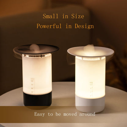 Lifgtzyn Essential Oil Diffuser for Home 100ml Humidifier – USB Powered, 7 LED Lights, Auto Shut-Off, White