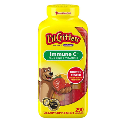 L'il Critter Immune C Plus Zinc & Vitamin D Gummies - 290 Count