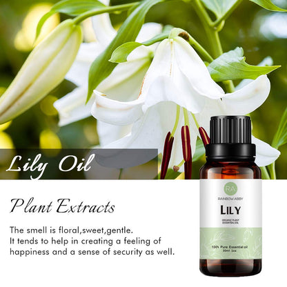 Lily Essential Oil (30ML) - 100% Pure & Organic for Diffuser & Skin Care