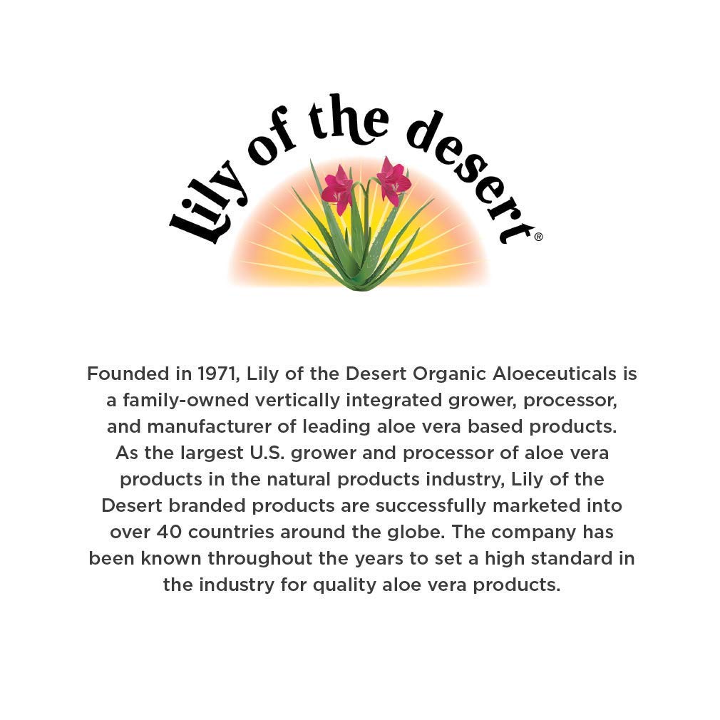 Lily Of The Desert Aloe Vera Juice Drink - Inner Fillet, Vegan, Gluten Free, 16 oz