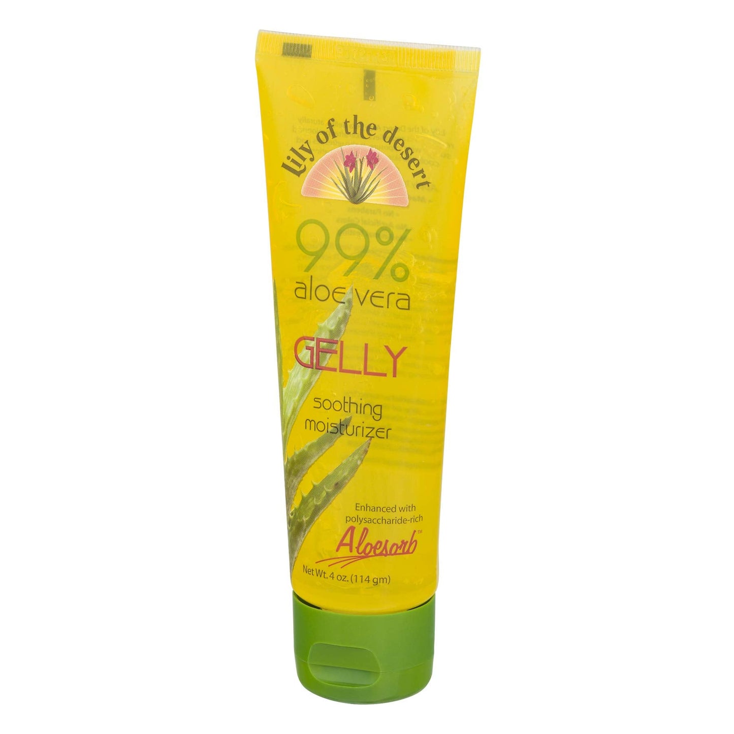 Lily Of The Desert Aloe Vera Gelly 4 oz | Pure Aloe Gel for Skin
