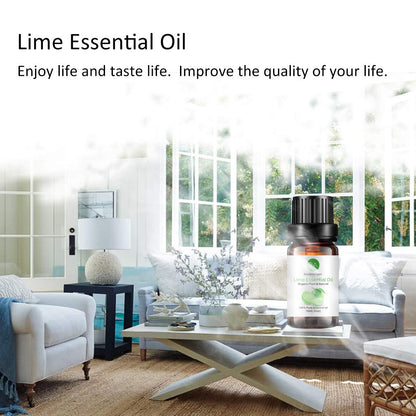 2-Pack Lime Essential Oil – 100% Pure Organic Lime for Diffuser & Skin