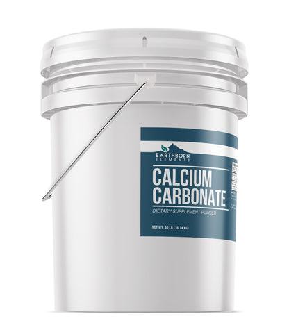Calcium Carbonate Powder 5 Gallon Bucket | Limestone Powder & Toothpaste Additive (640 Ounce)