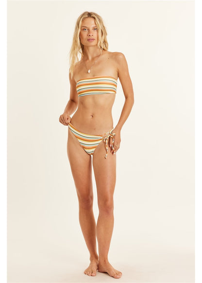 Sisstr Line Up Rib Bandeau Swim Top
