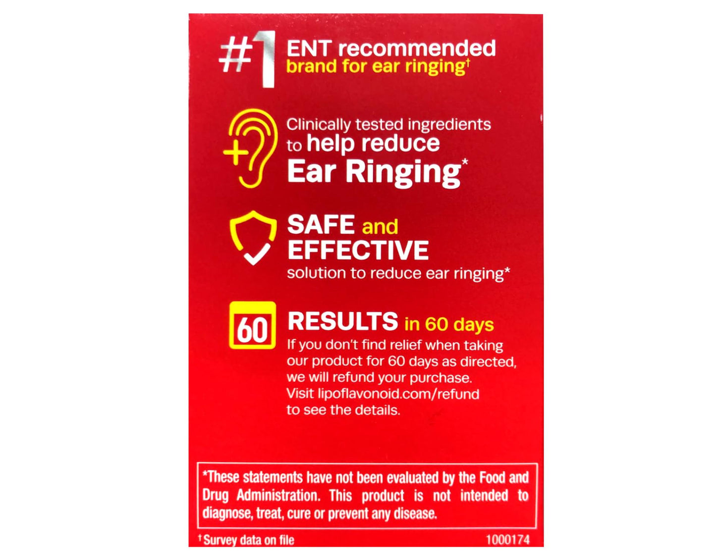 Lipo-Flavonoid Plus Dietary Supplement for Ear Health - 100 ea, Pack of 3